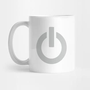 Steel Power Button Mug